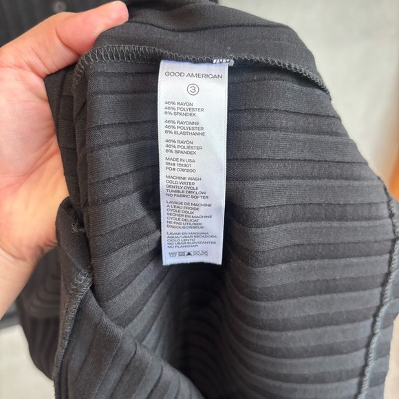 GOOD AMERICAN Wide Rib Button Down Midi Dress, Size 3 (L) - Picture 8 of 12